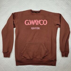 G.WAYCO New York brown sweatshirt w/‎ pocket men's L